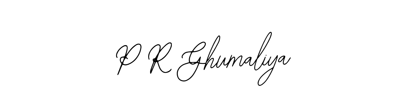 You can use this online signature creator to create a handwritten signature for the name P R Ghumaliya. This is the best online autograph maker. P R Ghumaliya signature style 12 images and pictures png