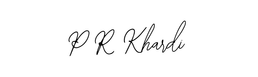 Create a beautiful signature design for name P R Khardi. With this signature (Bearetta-2O07w) fonts, you can make a handwritten signature for free. P R Khardi signature style 12 images and pictures png