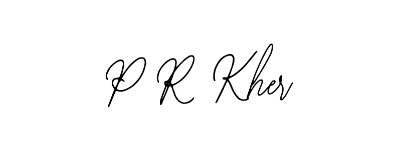 Also we have P R Kher name is the best signature style. Create professional handwritten signature collection using Bearetta-2O07w autograph style. P R Kher signature style 12 images and pictures png