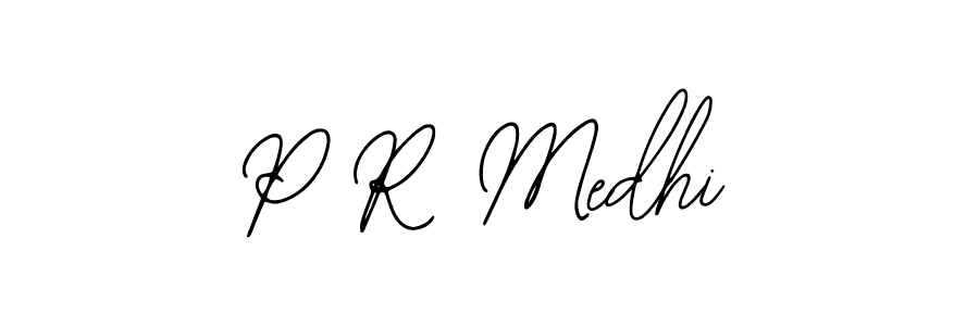 Design your own signature with our free online signature maker. With this signature software, you can create a handwritten (Bearetta-2O07w) signature for name P R Medhi. P R Medhi signature style 12 images and pictures png