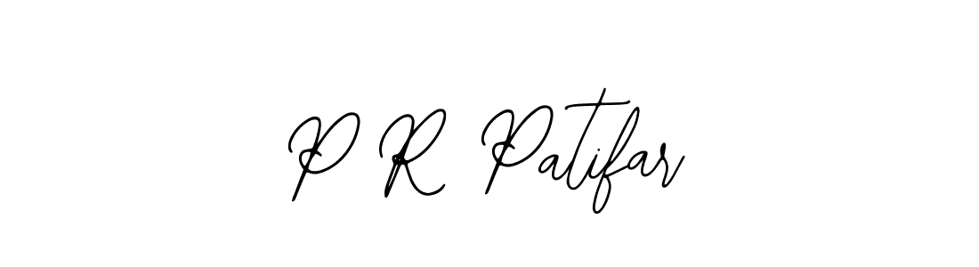 Design your own signature with our free online signature maker. With this signature software, you can create a handwritten (Bearetta-2O07w) signature for name P R Patifar. P R Patifar signature style 12 images and pictures png