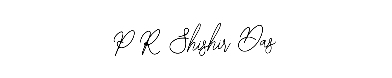 Similarly Bearetta-2O07w is the best handwritten signature design. Signature creator online .You can use it as an online autograph creator for name P R Shishir Das. P R Shishir Das signature style 12 images and pictures png