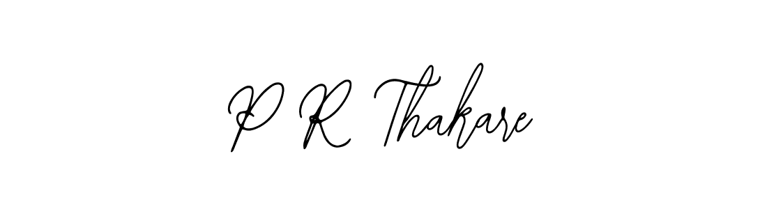 Design your own signature with our free online signature maker. With this signature software, you can create a handwritten (Bearetta-2O07w) signature for name P R Thakare. P R Thakare signature style 12 images and pictures png