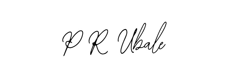 Make a beautiful signature design for name P R Ubale. With this signature (Bearetta-2O07w) style, you can create a handwritten signature for free. P R Ubale signature style 12 images and pictures png