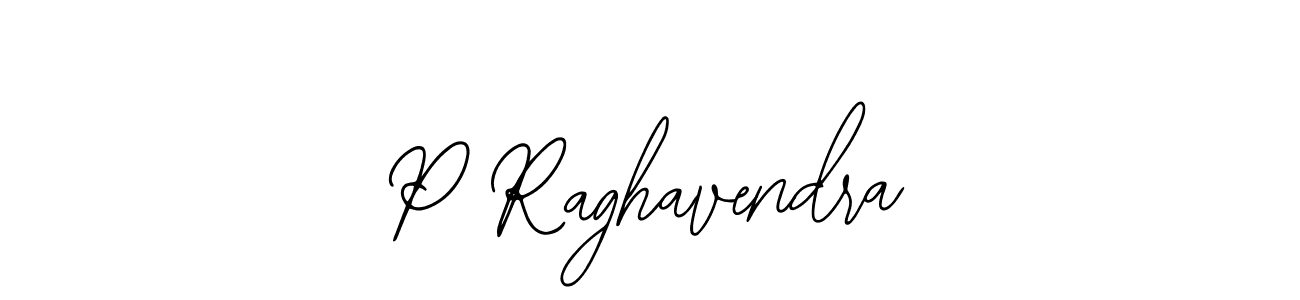 Create a beautiful signature design for name P Raghavendra. With this signature (Bearetta-2O07w) fonts, you can make a handwritten signature for free. P Raghavendra signature style 12 images and pictures png