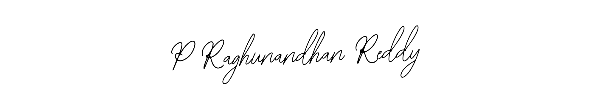 The best way (Bearetta-2O07w) to make a short signature is to pick only two or three words in your name. The name P Raghunandhan Reddy include a total of six letters. For converting this name. P Raghunandhan Reddy signature style 12 images and pictures png