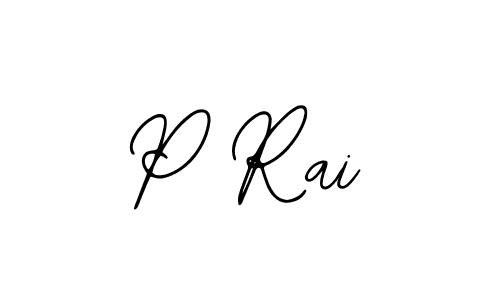 Create a beautiful signature design for name P Rai. With this signature (Bearetta-2O07w) fonts, you can make a handwritten signature for free. P Rai signature style 12 images and pictures png