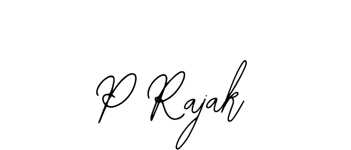 The best way (Bearetta-2O07w) to make a short signature is to pick only two or three words in your name. The name P Rajak include a total of six letters. For converting this name. P Rajak signature style 12 images and pictures png