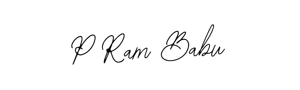 Use a signature maker to create a handwritten signature online. With this signature software, you can design (Bearetta-2O07w) your own signature for name P Ram Babu. P Ram Babu signature style 12 images and pictures png