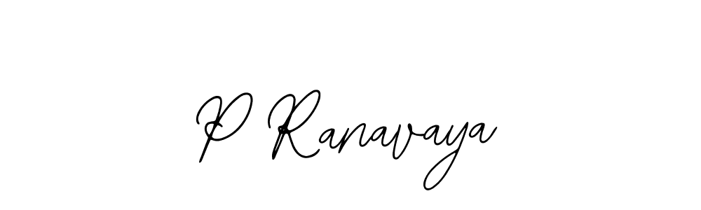Design your own signature with our free online signature maker. With this signature software, you can create a handwritten (Bearetta-2O07w) signature for name P Ranavaya. P Ranavaya signature style 12 images and pictures png