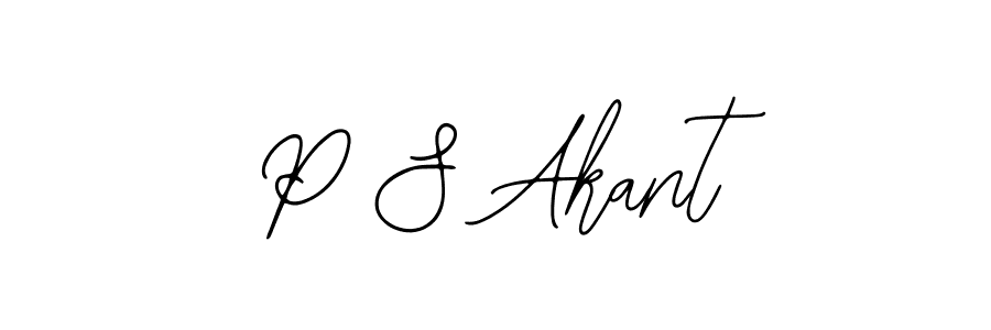 Also You can easily find your signature by using the search form. We will create P S Akant name handwritten signature images for you free of cost using Bearetta-2O07w sign style. P S Akant signature style 12 images and pictures png