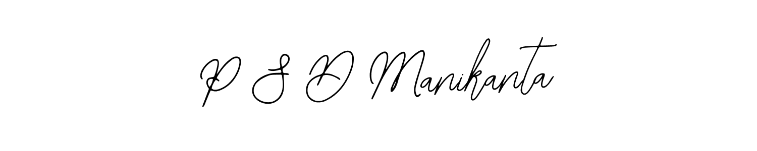 Create a beautiful signature design for name P S D Manikanta. With this signature (Bearetta-2O07w) fonts, you can make a handwritten signature for free. P S D Manikanta signature style 12 images and pictures png