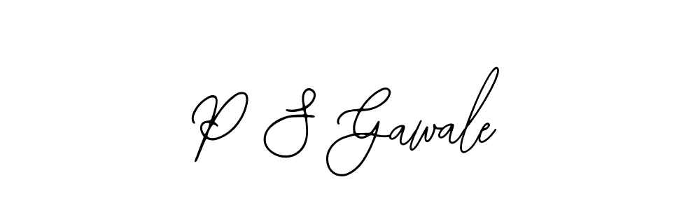 Design your own signature with our free online signature maker. With this signature software, you can create a handwritten (Bearetta-2O07w) signature for name P S Gawale. P S Gawale signature style 12 images and pictures png