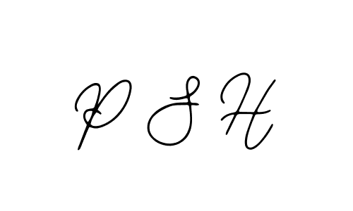 Design your own signature with our free online signature maker. With this signature software, you can create a handwritten (Bearetta-2O07w) signature for name P S H. P S H signature style 12 images and pictures png