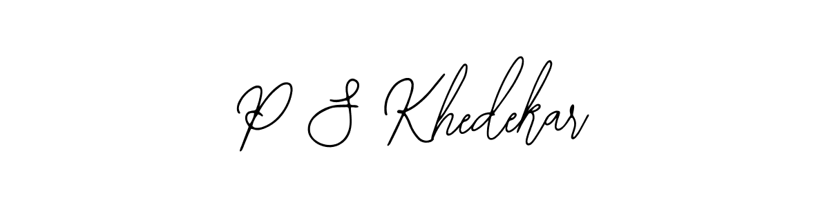Use a signature maker to create a handwritten signature online. With this signature software, you can design (Bearetta-2O07w) your own signature for name P S Khedekar. P S Khedekar signature style 12 images and pictures png