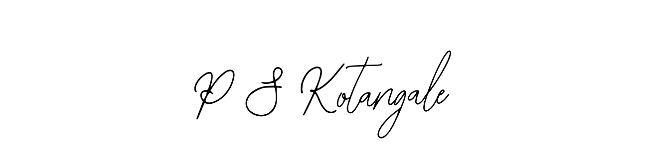 Make a short P S Kotangale signature style. Manage your documents anywhere anytime using Bearetta-2O07w. Create and add eSignatures, submit forms, share and send files easily. P S Kotangale signature style 12 images and pictures png