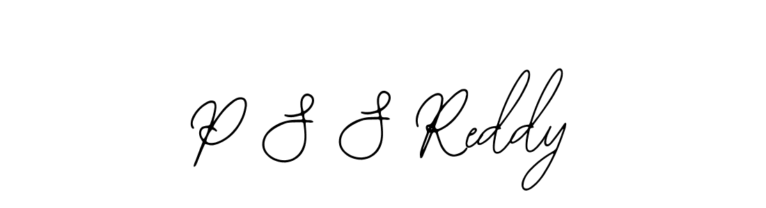 Bearetta-2O07w is a professional signature style that is perfect for those who want to add a touch of class to their signature. It is also a great choice for those who want to make their signature more unique. Get P S S Reddy name to fancy signature for free. P S S Reddy signature style 12 images and pictures png