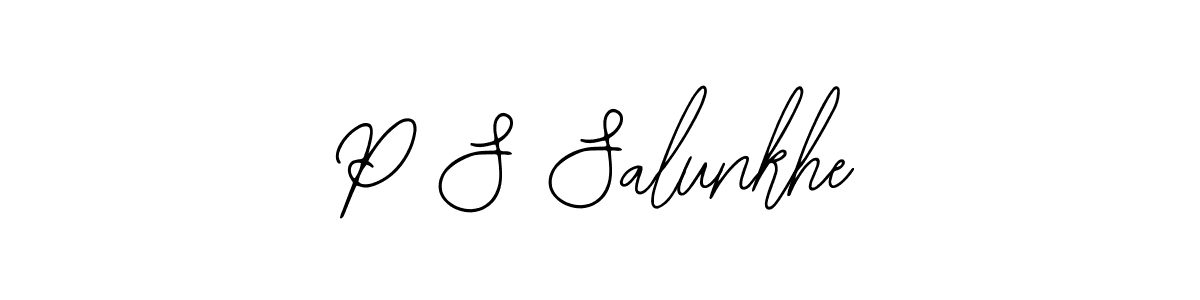 How to Draw P S Salunkhe signature style? Bearetta-2O07w is a latest design signature styles for name P S Salunkhe. P S Salunkhe signature style 12 images and pictures png