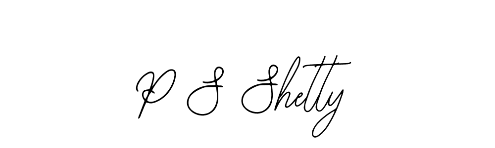 P S Shetty stylish signature style. Best Handwritten Sign (Bearetta-2O07w) for my name. Handwritten Signature Collection Ideas for my name P S Shetty. P S Shetty signature style 12 images and pictures png