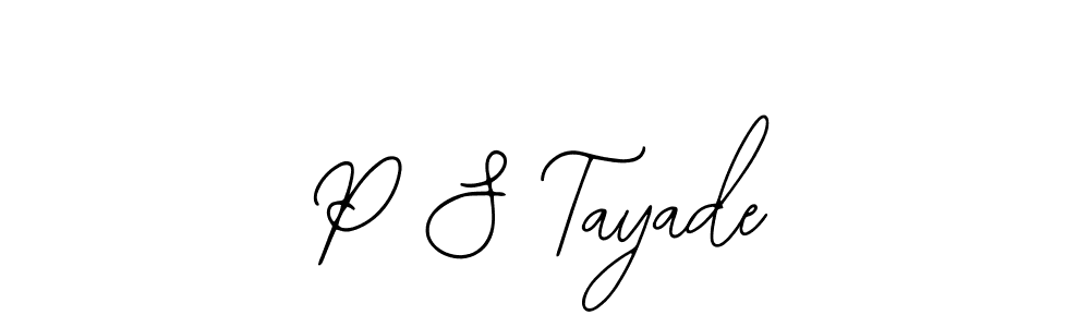 Make a short P S Tayade signature style. Manage your documents anywhere anytime using Bearetta-2O07w. Create and add eSignatures, submit forms, share and send files easily. P S Tayade signature style 12 images and pictures png