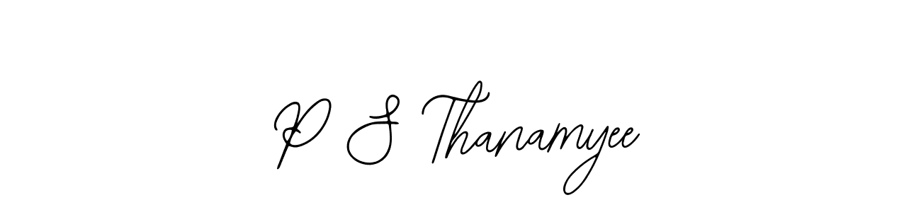 Make a beautiful signature design for name P S Thanamyee. Use this online signature maker to create a handwritten signature for free. P S Thanamyee signature style 12 images and pictures png