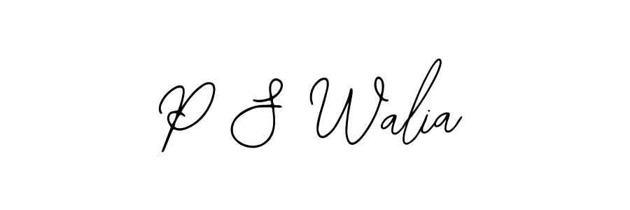 Make a beautiful signature design for name P S Walia. Use this online signature maker to create a handwritten signature for free. P S Walia signature style 12 images and pictures png