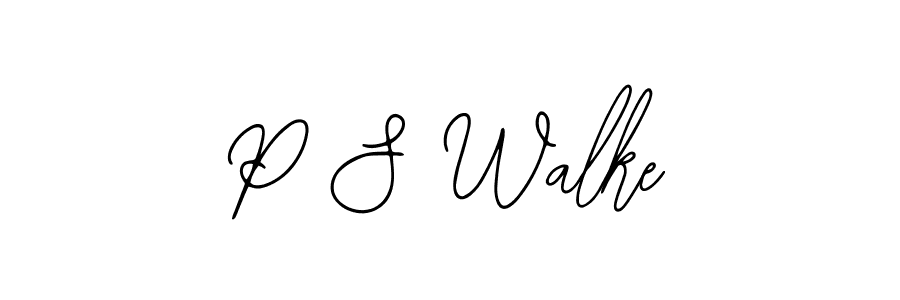 Make a beautiful signature design for name P S Walke. With this signature (Bearetta-2O07w) style, you can create a handwritten signature for free. P S Walke signature style 12 images and pictures png
