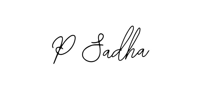 Make a beautiful signature design for name P Sadha. Use this online signature maker to create a handwritten signature for free. P Sadha signature style 12 images and pictures png