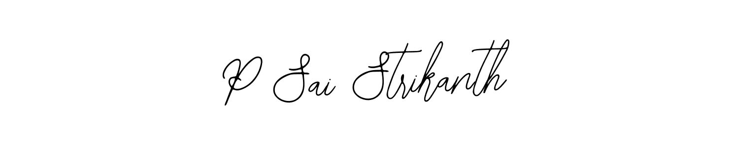 Make a beautiful signature design for name P Sai Strikanth. Use this online signature maker to create a handwritten signature for free. P Sai Strikanth signature style 12 images and pictures png