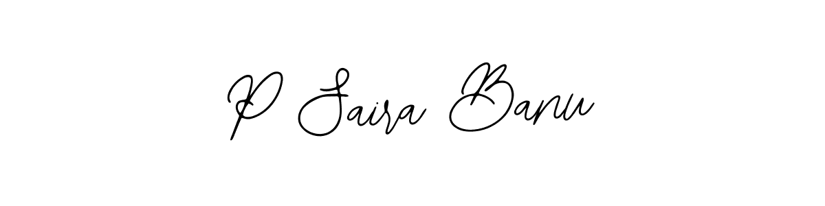if you are searching for the best signature style for your name P Saira Banu. so please give up your signature search. here we have designed multiple signature styles  using Bearetta-2O07w. P Saira Banu signature style 12 images and pictures png