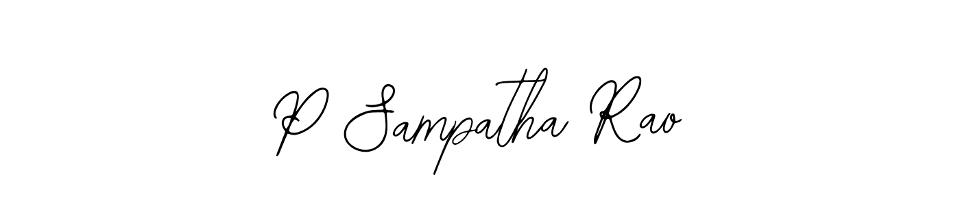 Once you've used our free online signature maker to create your best signature Bearetta-2O07w style, it's time to enjoy all of the benefits that P Sampatha Rao name signing documents. P Sampatha Rao signature style 12 images and pictures png