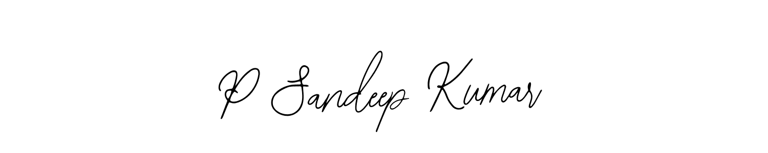 Also You can easily find your signature by using the search form. We will create P Sandeep Kumar name handwritten signature images for you free of cost using Bearetta-2O07w sign style. P Sandeep Kumar signature style 12 images and pictures png