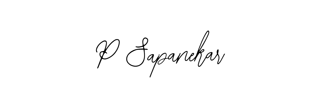 Also we have P Sapanekar name is the best signature style. Create professional handwritten signature collection using Bearetta-2O07w autograph style. P Sapanekar signature style 12 images and pictures png