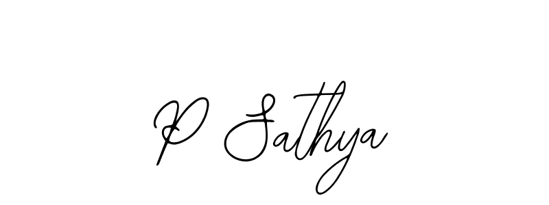 How to make P Sathya signature? Bearetta-2O07w is a professional autograph style. Create handwritten signature for P Sathya name. P Sathya signature style 12 images and pictures png