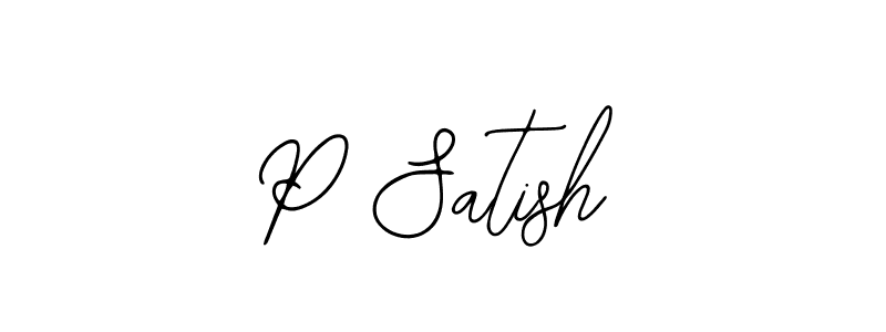 You can use this online signature creator to create a handwritten signature for the name P Satish. This is the best online autograph maker. P Satish signature style 12 images and pictures png