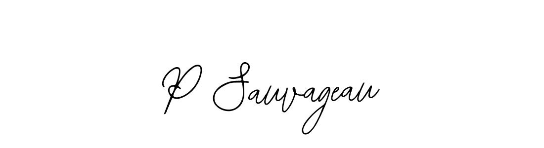 You should practise on your own different ways (Bearetta-2O07w) to write your name (P Sauvageau) in signature. don't let someone else do it for you. P Sauvageau signature style 12 images and pictures png