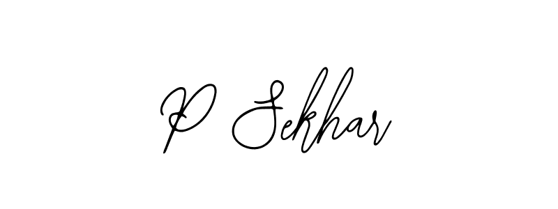 How to make P Sekhar signature? Bearetta-2O07w is a professional autograph style. Create handwritten signature for P Sekhar name. P Sekhar signature style 12 images and pictures png