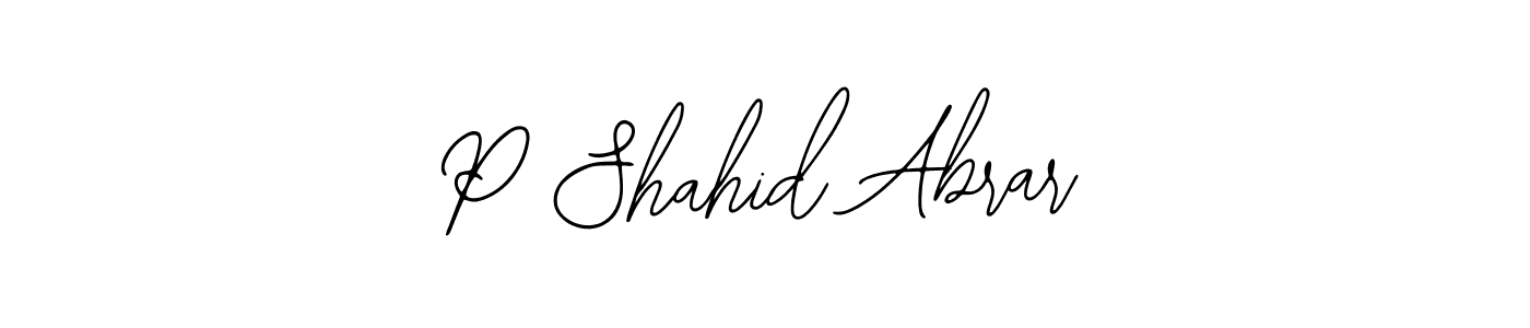 This is the best signature style for the P Shahid Abrar name. Also you like these signature font (Bearetta-2O07w). Mix name signature. P Shahid Abrar signature style 12 images and pictures png