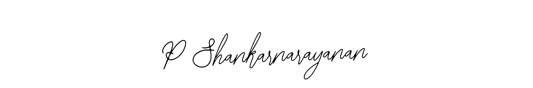 You should practise on your own different ways (Bearetta-2O07w) to write your name (P Shankarnarayanan) in signature. don't let someone else do it for you. P Shankarnarayanan signature style 12 images and pictures png