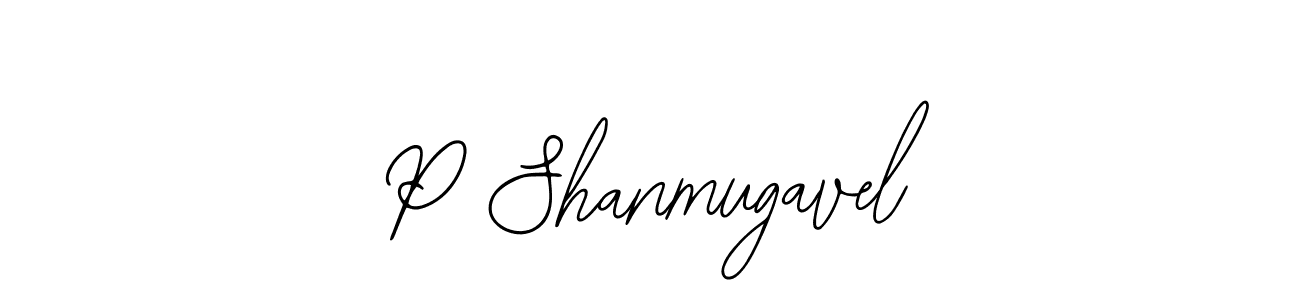 P Shanmugavel stylish signature style. Best Handwritten Sign (Bearetta-2O07w) for my name. Handwritten Signature Collection Ideas for my name P Shanmugavel. P Shanmugavel signature style 12 images and pictures png