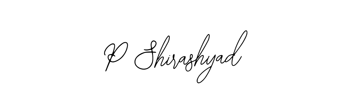 P Shirashyad stylish signature style. Best Handwritten Sign (Bearetta-2O07w) for my name. Handwritten Signature Collection Ideas for my name P Shirashyad. P Shirashyad signature style 12 images and pictures png