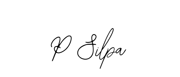 You should practise on your own different ways (Bearetta-2O07w) to write your name (P Silpa) in signature. don't let someone else do it for you. P Silpa signature style 12 images and pictures png