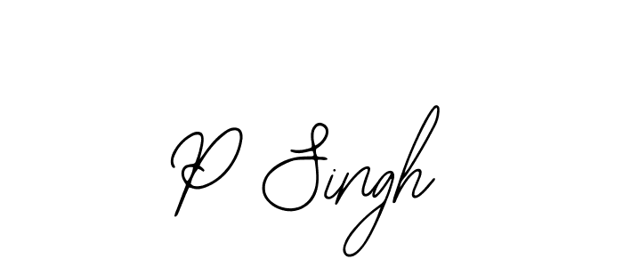 if you are searching for the best signature style for your name P Singh. so please give up your signature search. here we have designed multiple signature styles  using Bearetta-2O07w. P Singh signature style 12 images and pictures png