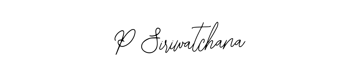 It looks lik you need a new signature style for name P Siriwatchana. Design unique handwritten (Bearetta-2O07w) signature with our free signature maker in just a few clicks. P Siriwatchana signature style 12 images and pictures png