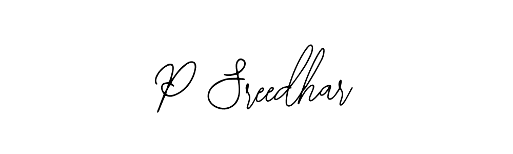 Also we have P Sreedhar name is the best signature style. Create professional handwritten signature collection using Bearetta-2O07w autograph style. P Sreedhar signature style 12 images and pictures png