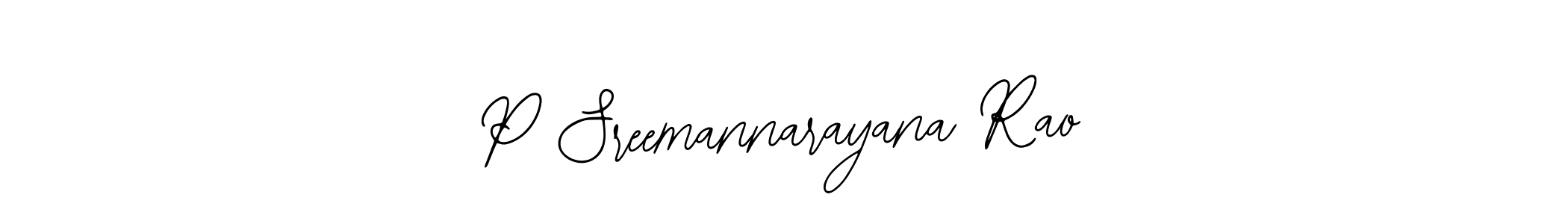 How to make P Sreemannarayana Rao signature? Bearetta-2O07w is a professional autograph style. Create handwritten signature for P Sreemannarayana Rao name. P Sreemannarayana Rao signature style 12 images and pictures png