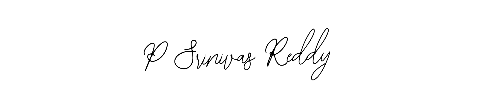 Make a beautiful signature design for name P Srinivas Reddy. With this signature (Bearetta-2O07w) style, you can create a handwritten signature for free. P Srinivas Reddy signature style 12 images and pictures png