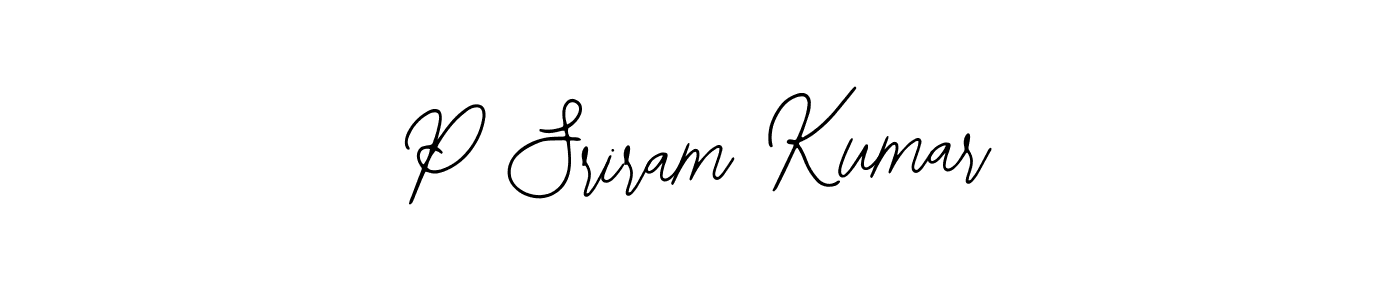 Make a beautiful signature design for name P Sriram Kumar. With this signature (Bearetta-2O07w) style, you can create a handwritten signature for free. P Sriram Kumar signature style 12 images and pictures png
