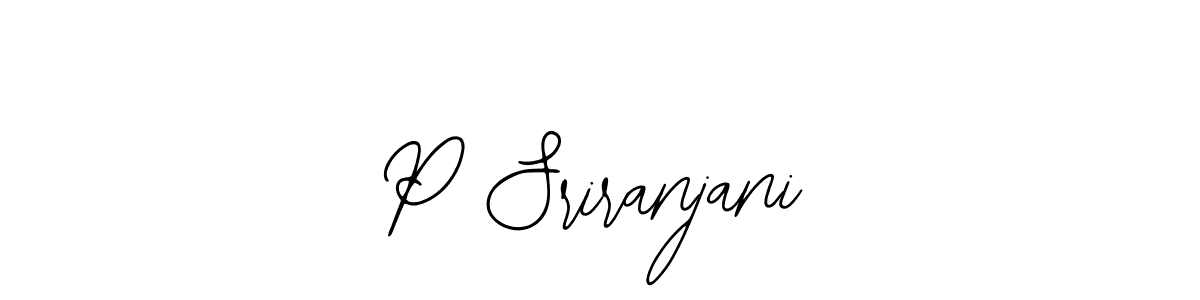 How to make P Sriranjani signature? Bearetta-2O07w is a professional autograph style. Create handwritten signature for P Sriranjani name. P Sriranjani signature style 12 images and pictures png