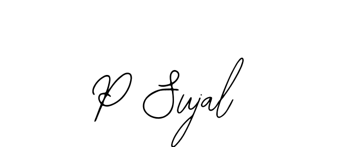 Also we have P Sujal name is the best signature style. Create professional handwritten signature collection using Bearetta-2O07w autograph style. P Sujal signature style 12 images and pictures png